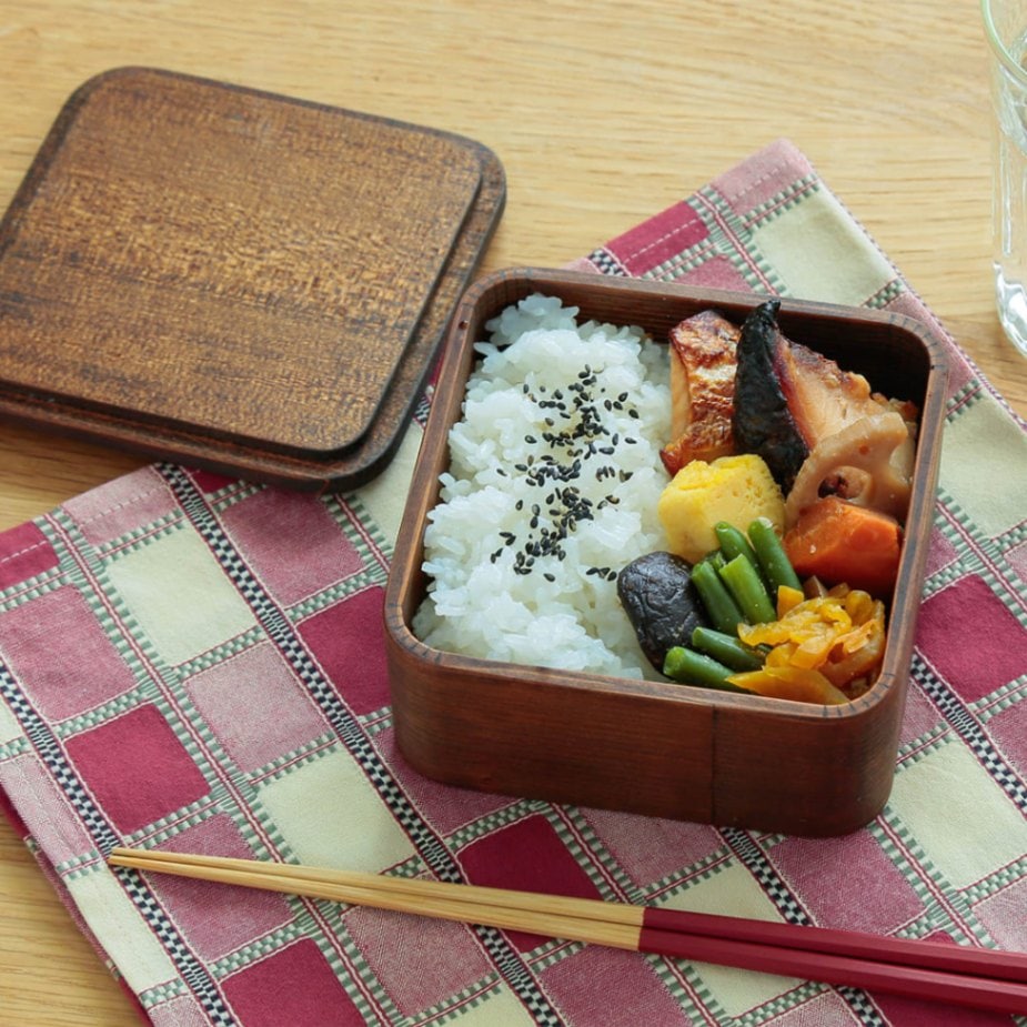 正方形弁当箱 （杉の木クラフト） | お弁当 | cotogoto