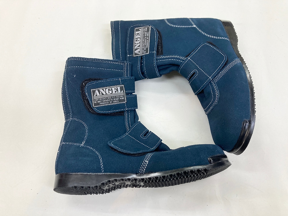 JIS】ANGEL エンゼル 溶接用安全靴 B609N ネイビー ベロア マジック