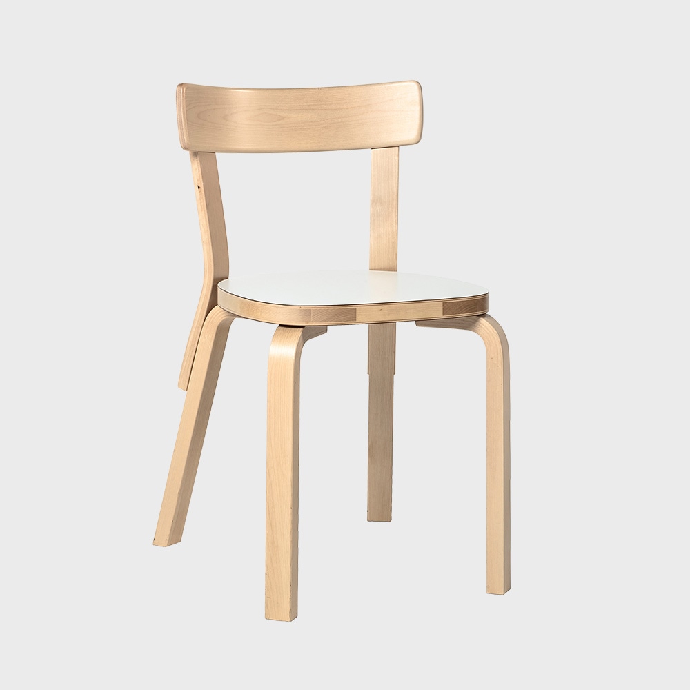 アルテック ダイニング チェア 69 ラミネート 白 ホワイト / artek