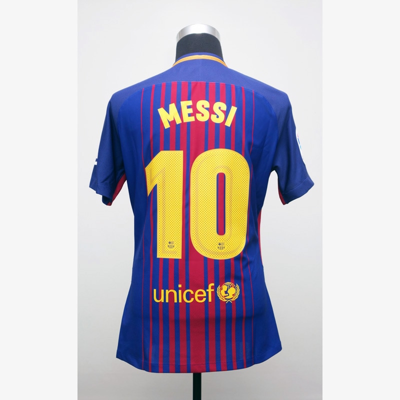 メッシ選手支給バルセロナ17/18ホームユニフォーム | THE DUGOUT