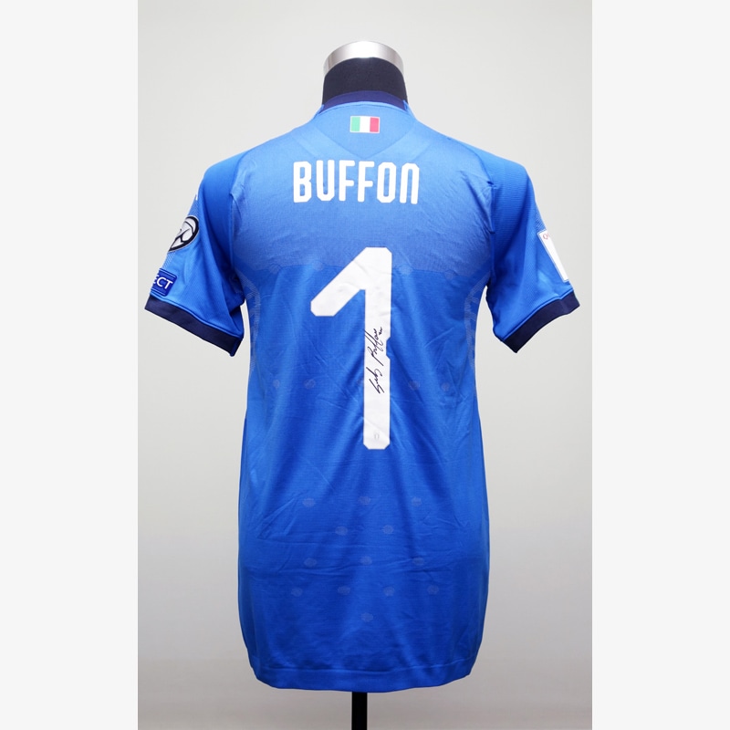 ブッフォン直筆サイン入り選手支給イタリア代表17/18ホーム