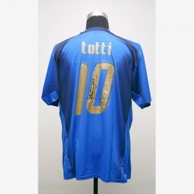 トッティ直筆サイン入りASローマ17/18ホームユニフォーム (ラスト