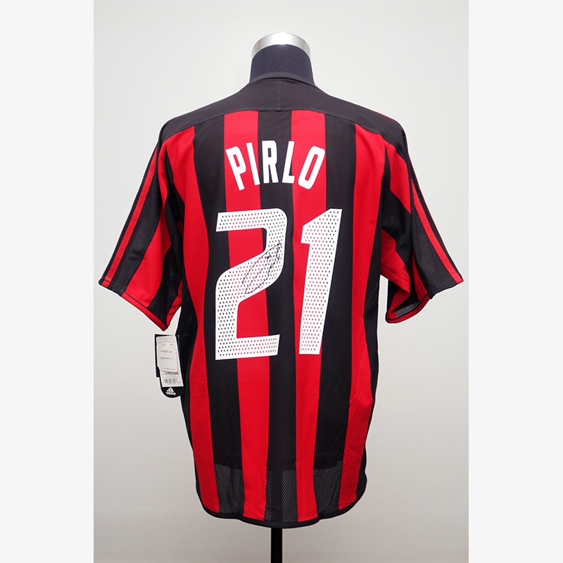 ピルロ直筆サイン入りACミラン03/04ホームユニフォーム | THE DUGOUT