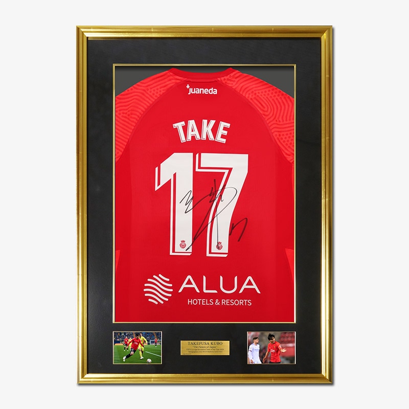 久保建英 直筆サイン入りRCDマジョルカ21/22ホームユニフォーム特製