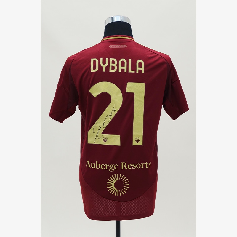 ディバラ直筆サイン入りASローマ24/25ホームユニフォーム | THE DUGOUT
