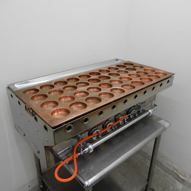 大和田 今川焼き機 大判焼き機 中古 40穴 75mm 20個焼き LPガス | 熱