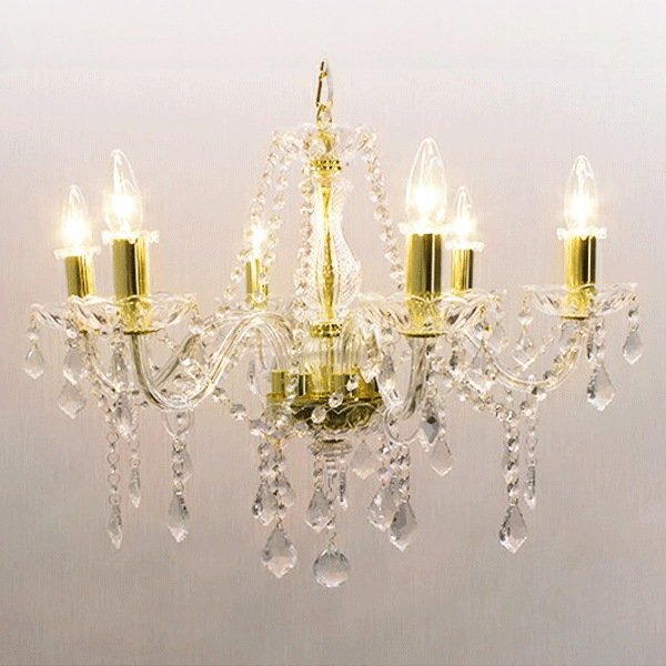 アンティーク調シャンデリア 6灯・ゴールド（φ610×H510mm） | EL JEWEL