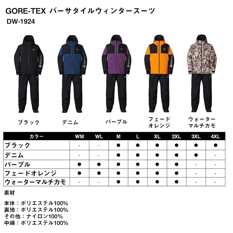 通常から20%OFF】ダイワ DW-1924 GORE-TEX バーサタイルウィンター