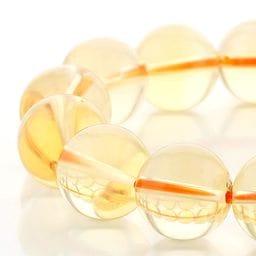 最高級【プレミアム】 天然シトリン （非加熱・無処理）ブレスレット