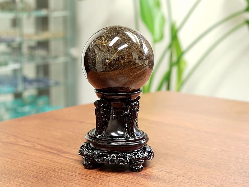 別格高級品❗️虹入り☆スモーキー チルクォーツ 丸玉パワーストーン