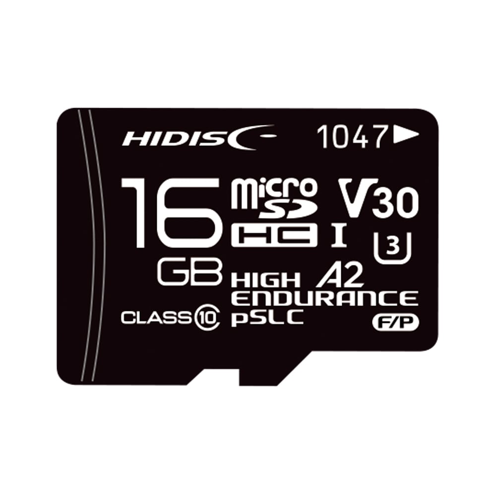 HIDISC 産業向けpSLC microSDHC 16GB メモリーカード HDMCSDHC16GPKPSL