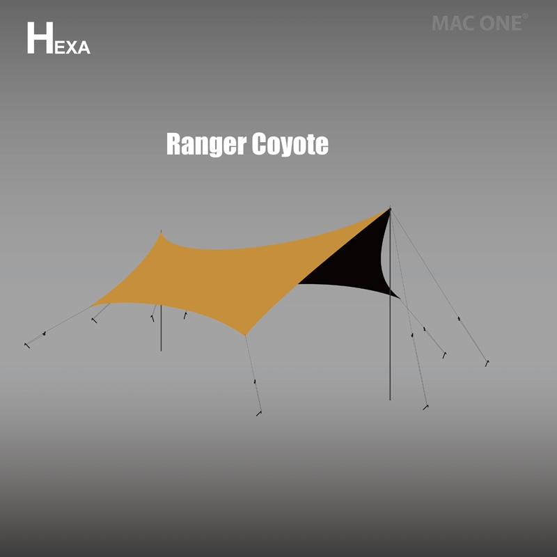 Mac outdoor MACONE TARP Hexa Lサイズ マックワンタープ ヘキサタープ
