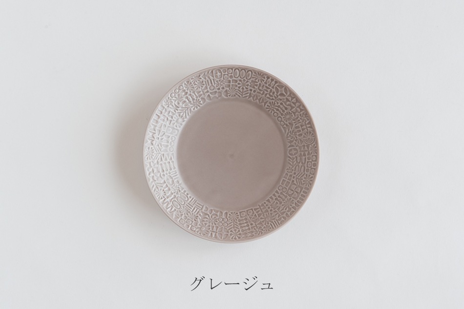 パターンド プレート（バーズワーズ／BIRDS' WORDS） フリーデザイン