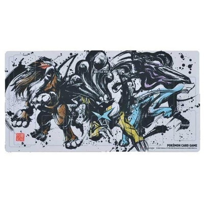 ポケモンカードゲーム ラバープレイマット 墨絵列伝 エンテイ&スイクン