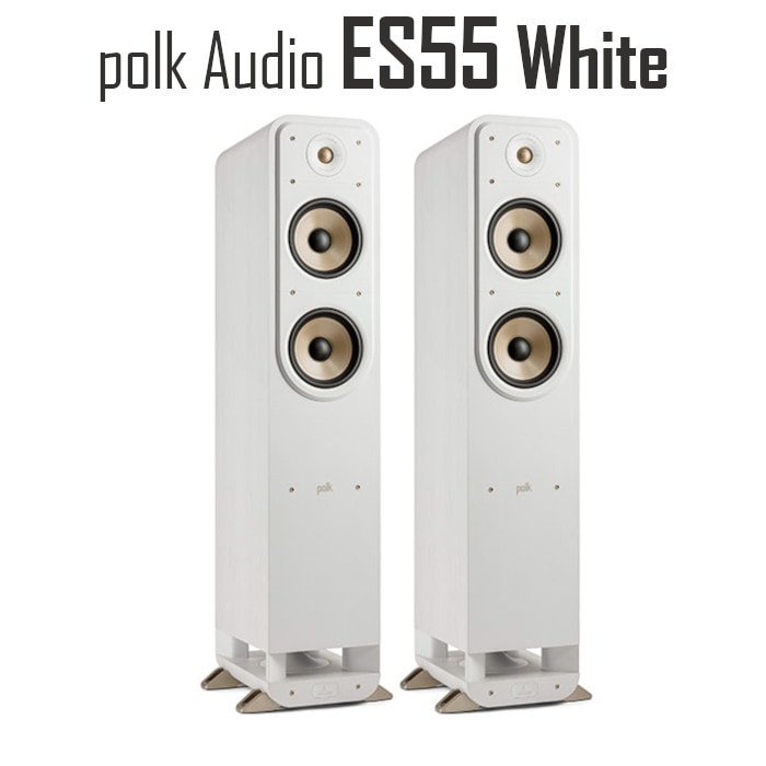 Polk Audio ES55 ホワイト ペア トールボーイスピーカー Signature