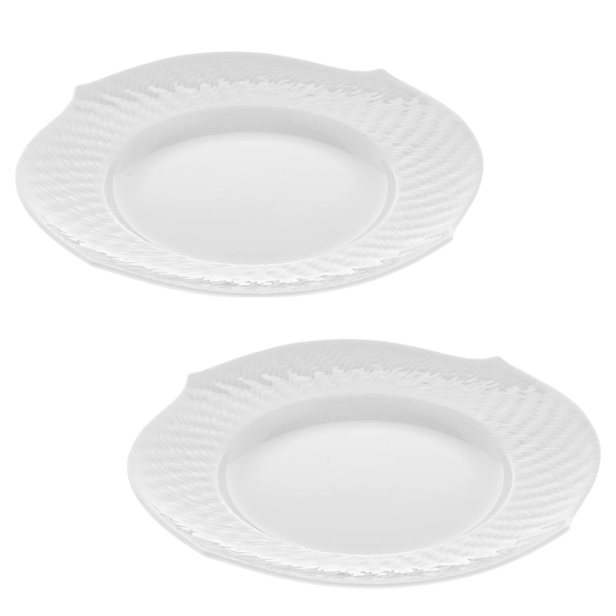 マイセン 波の戯れ ホワイト ペアケーキプレート 000000/29470/2P | 波