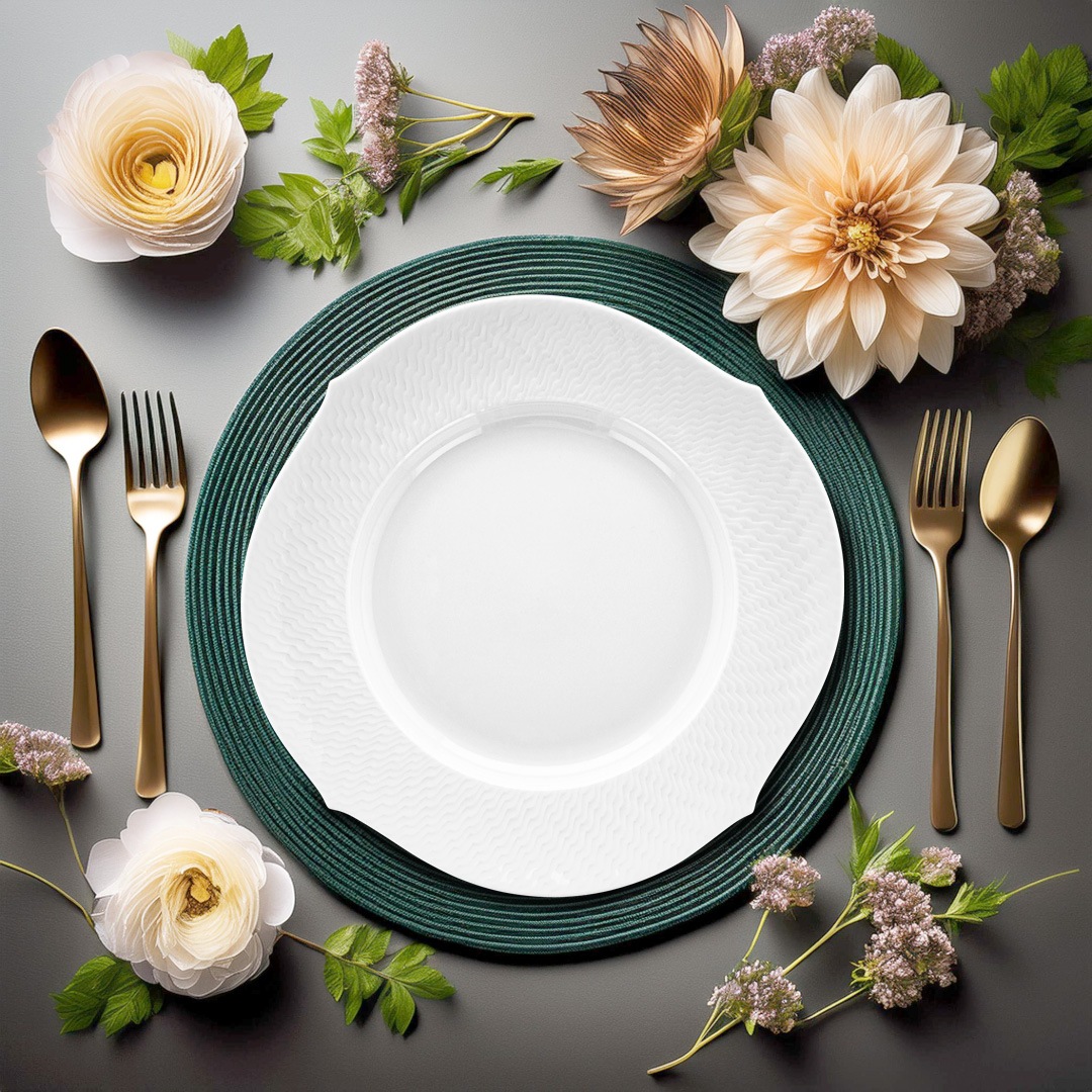 マイセン 波の戯れ ホワイト プレート 000000/29472 | 波の戯れ