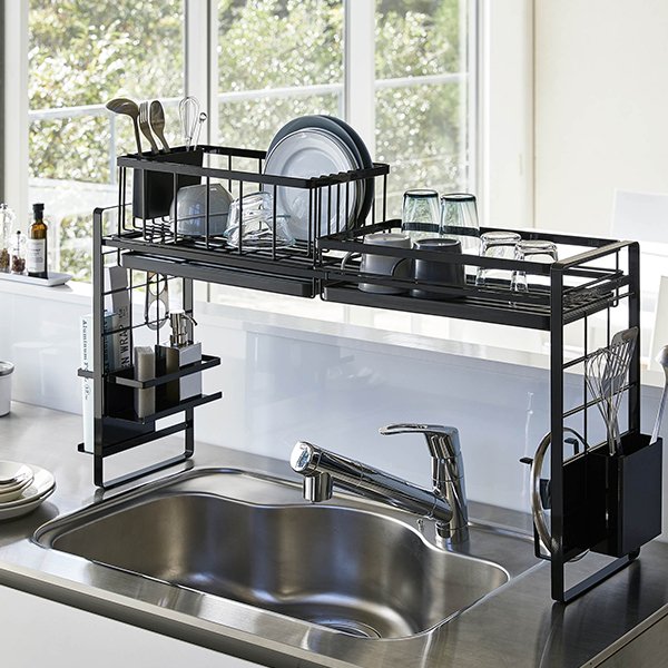 シンク上伸縮システムラック tower タワー 山崎実業 ラック シンク