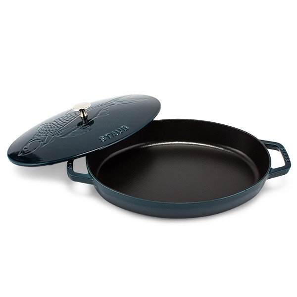 ストウブ Staub オーバルホットプレート 32cm フィッシュシグネチャー