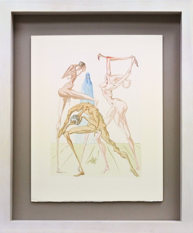 サルバドール・ダリ「ダンテ『神曲』」より26番 プラートの住人