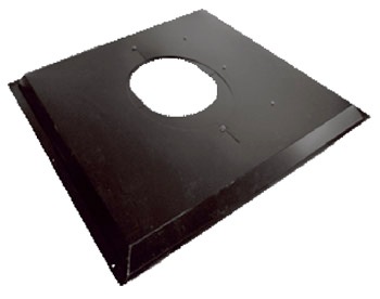 黒 ステンレス 天井・屋根用自在眼鏡板 φ150mm用 | 煙突屋根出し用部材