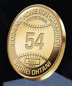 大谷翔平 2024年ナ・リーグ ホームラン王記念 純金・純銀メダル | 記念