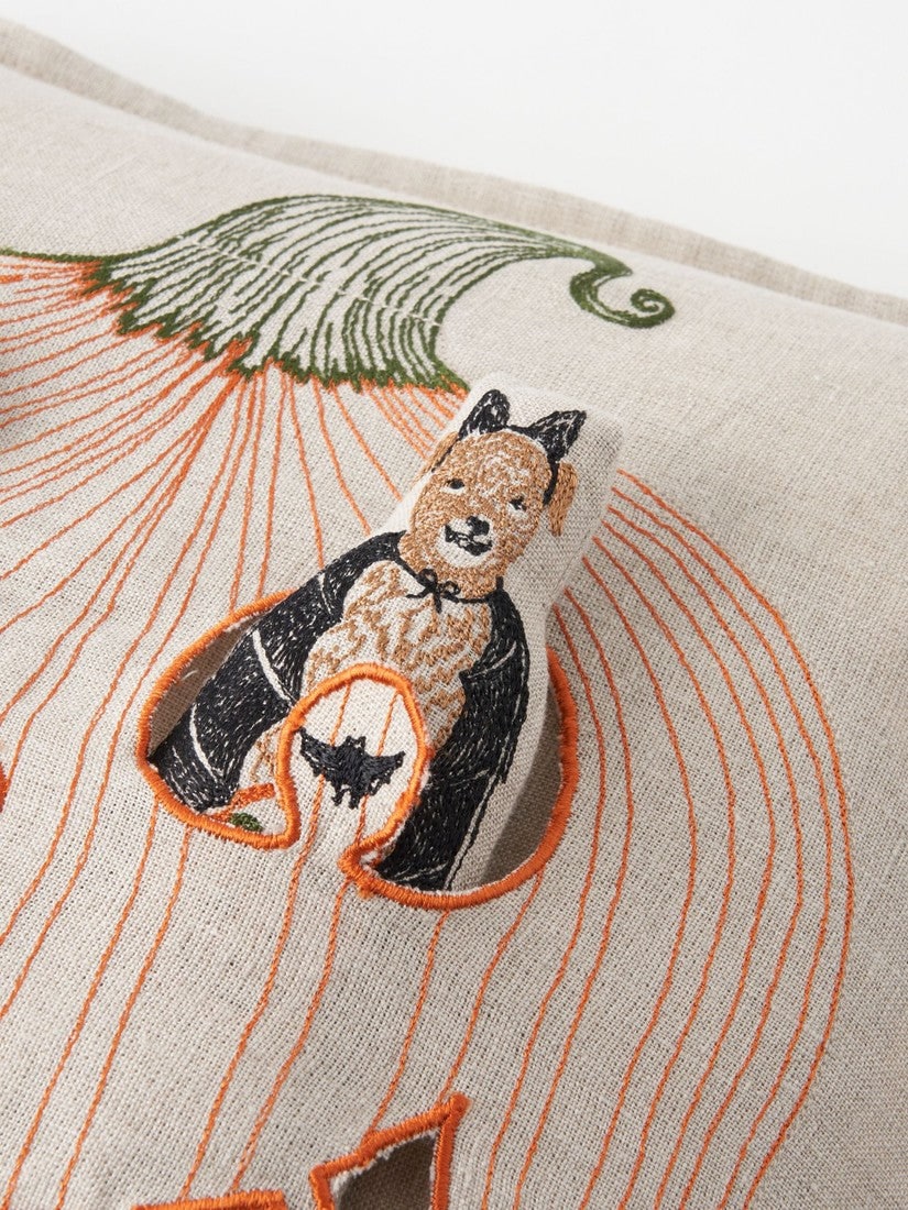 Halloween｜ポケットクッションカバー 30x30 Jack o Lantern