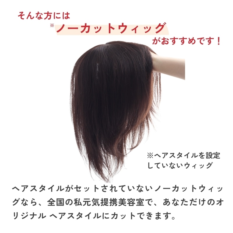 公式】私元気ウィッグ専門店 | 20cm ミディアム ノーカット 超軽量