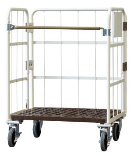 小さくて軽い！】かご台車フェアリー W850×D650×H1100mm 耐荷重500