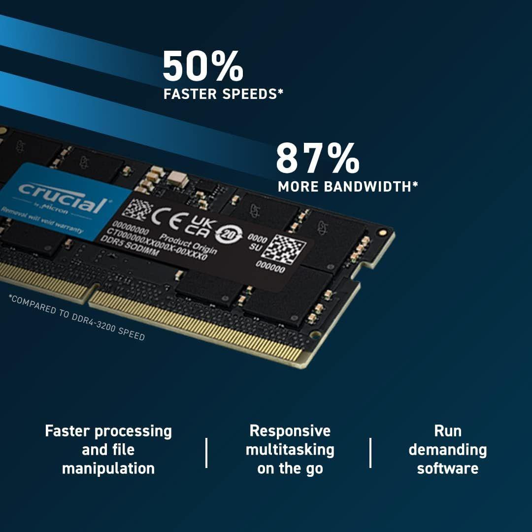 Crucial ノートPC用増設メモリ 64GB(32GBx2枚) DDR5 4800MT/s(PC5