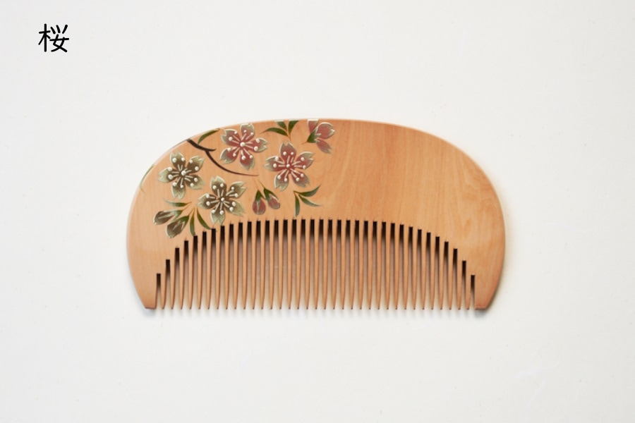 つげ花櫛 純金蒔絵入り | つげ櫛,花櫛 | 十三やオンラインショップ