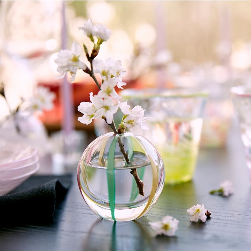 津軽びいどろ 彩手鞠 弥生 一輪挿し | 花器・花瓶,ガラス器 | フラワー