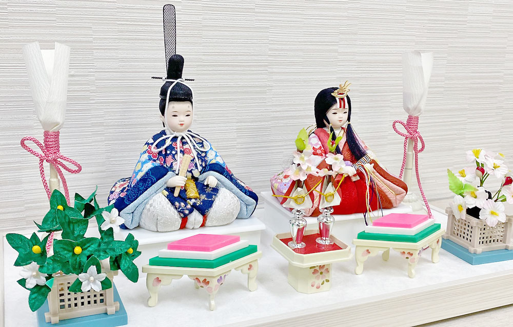 雛人形 コンパクト ぷちひまり 木目込み｜可愛らしいミニサイズ雛人形