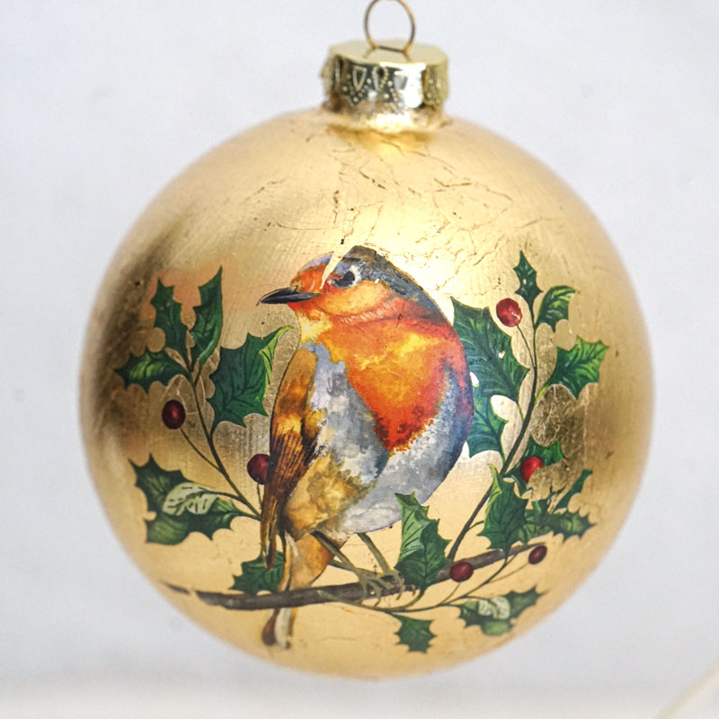 三人の天使 柊 クリストファー・ラコ ガラスオーナメント クリスマス