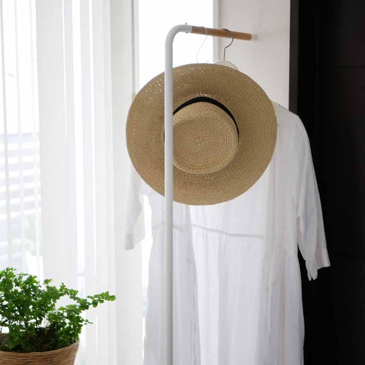 tower】 スリムコートハンガー ホワイト｜玄関・ガーデニング用品