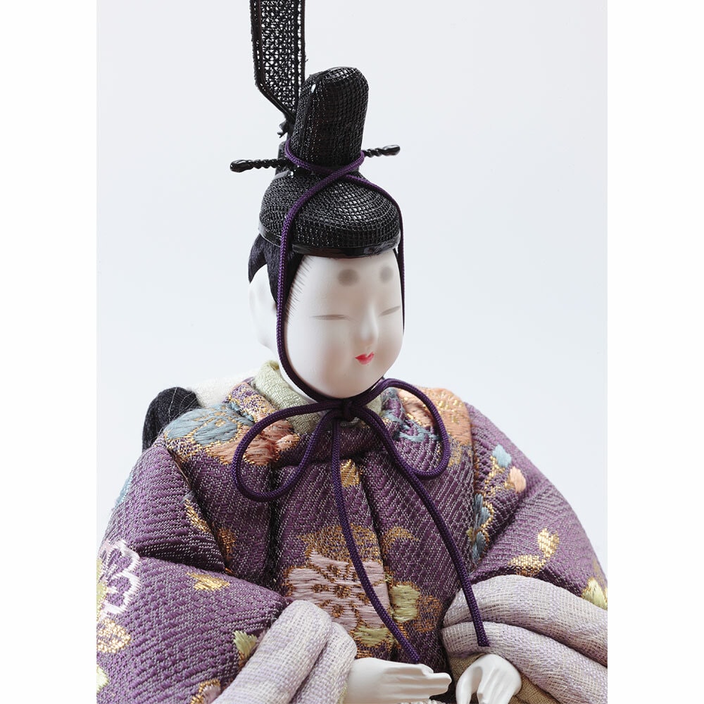 凛とした空気感」 伝統工芸品真多呂(二世)親王飾り衣装着三人官女+道具