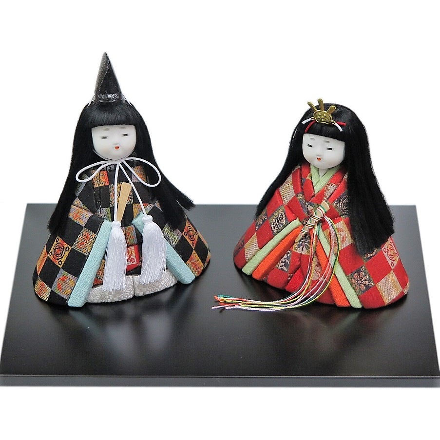 久月 木目込み手作りキット 『正絹 末広雛飾り』道具付 | ひな人形材料