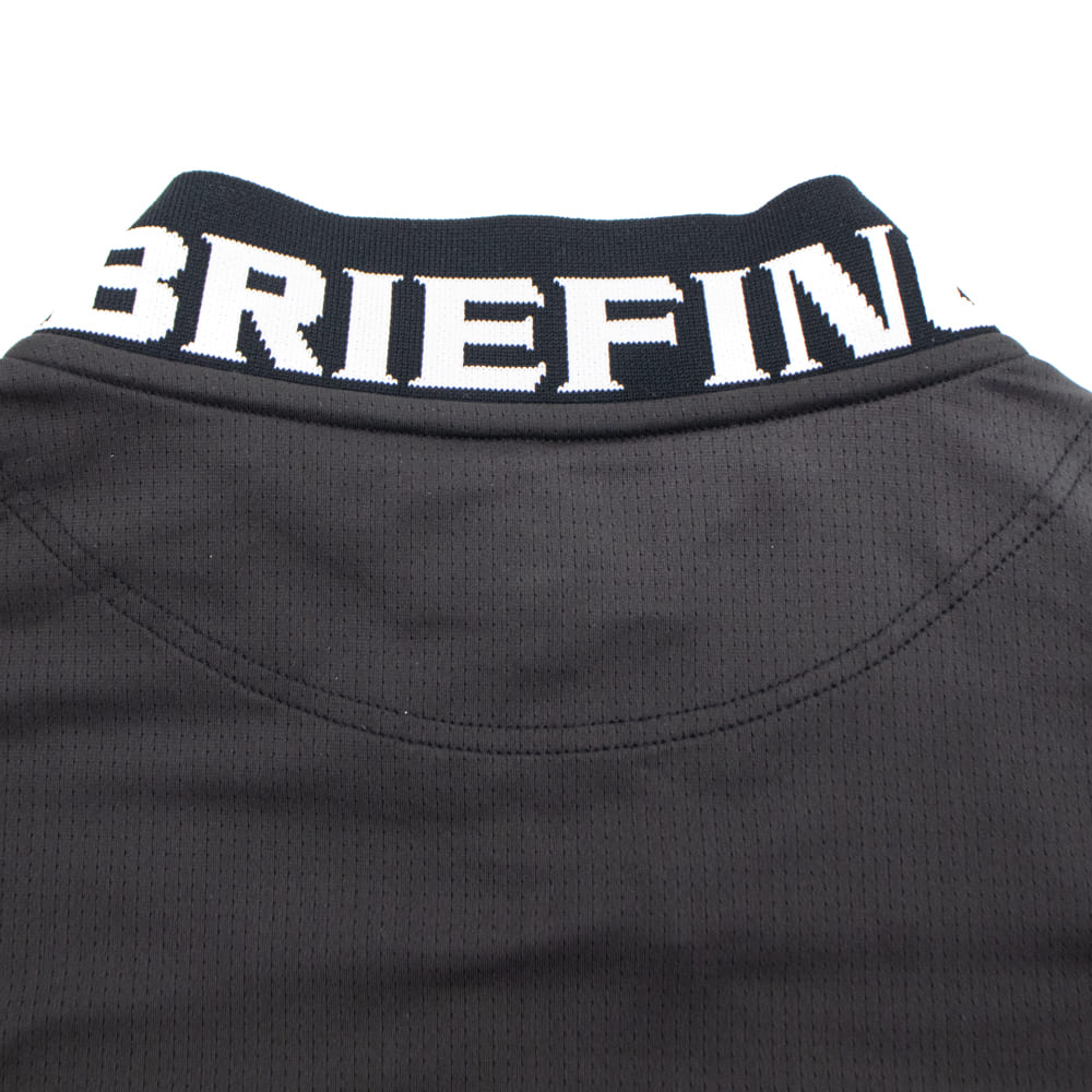 ブリーフィング ゴルフ ウェア メンズ ネックロゴ ハーフジップシャツ