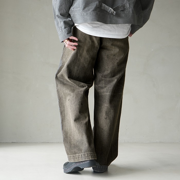 ys-25ss-12) YOKOSAKAMOTO(ヨーコサカモト) /BELTED TROUSERS