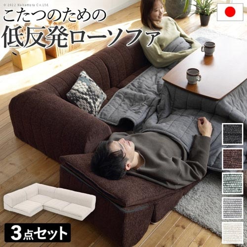 ソファ 3点セット ロータイプ ソファー 座椅子 71500058（商品番号：5