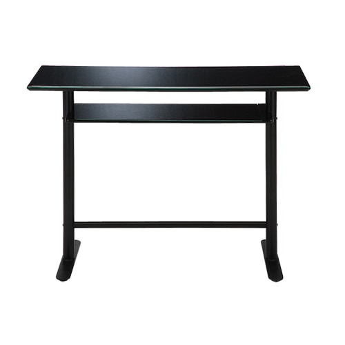 カウンターテーブル ガラス 幅1200mm ハイテーブル 机 ホワイト