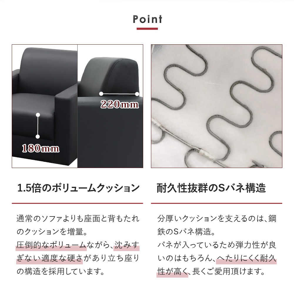 応接セット 4点セット 4人用 ソファ 椅子 LAF-T3S（商品番号：nf-laf