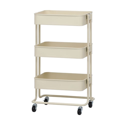 キッチンワゴン 3段 幅450×奥行320×高さ785mm トローリーワゴン