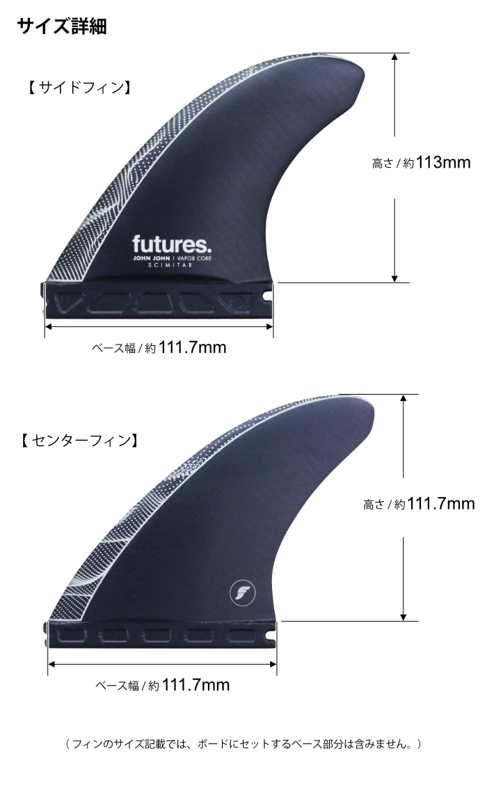 フューチャー フィン トライフィン ジョンジョンフローレンス FUTURES