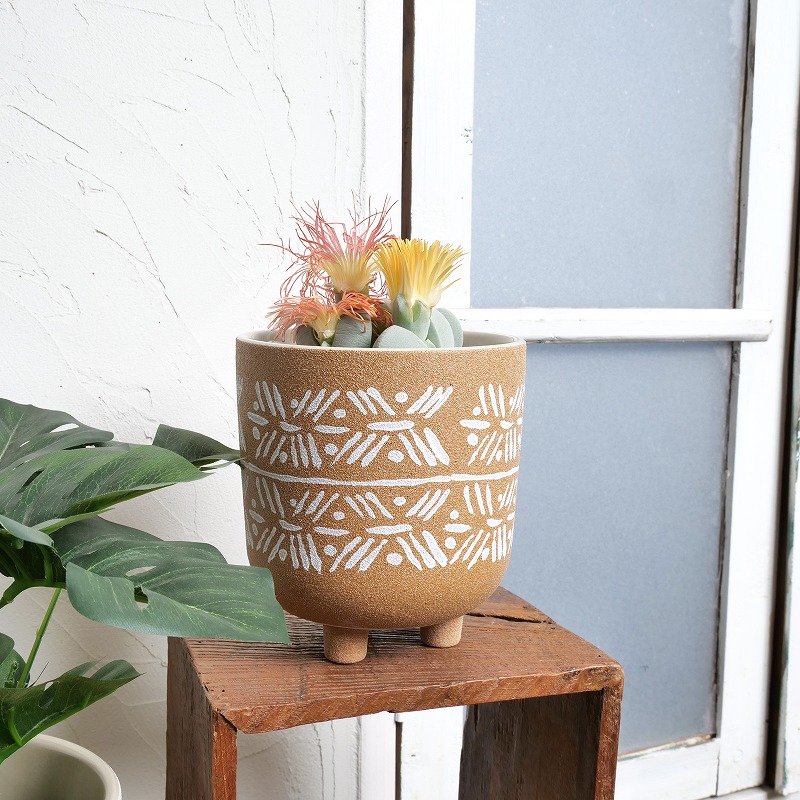 30%OFF 脚付セラミックプランター 植木鉢 S｜マライカ公式通販