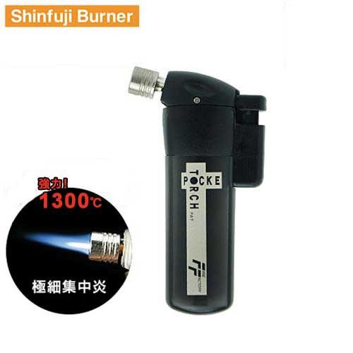 新富士 ポケトーチ PT-14FFBCR (スケルトンブラック) [トーチ ガス