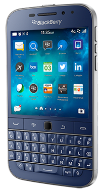 Blackberry Classic ブルー 販売！EU版 SQC100-1 SIMフリー スマホ