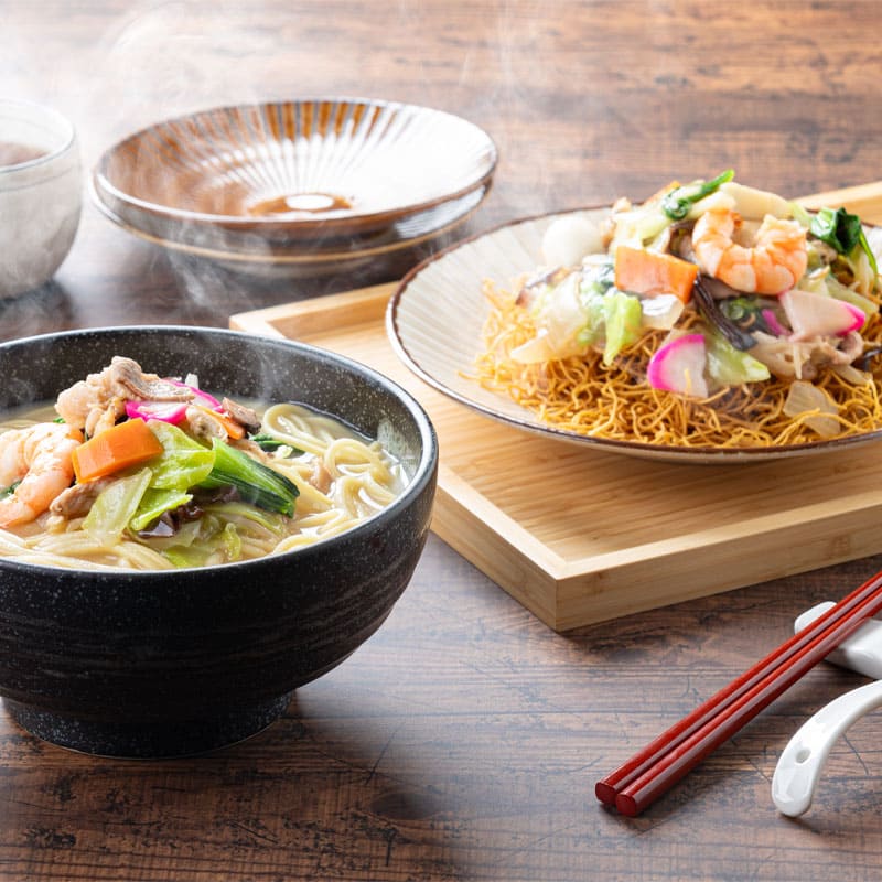 送料込】長崎ちゃんぽん・皿うどん詰合せ G3 五島製麺 | 五島製麺の