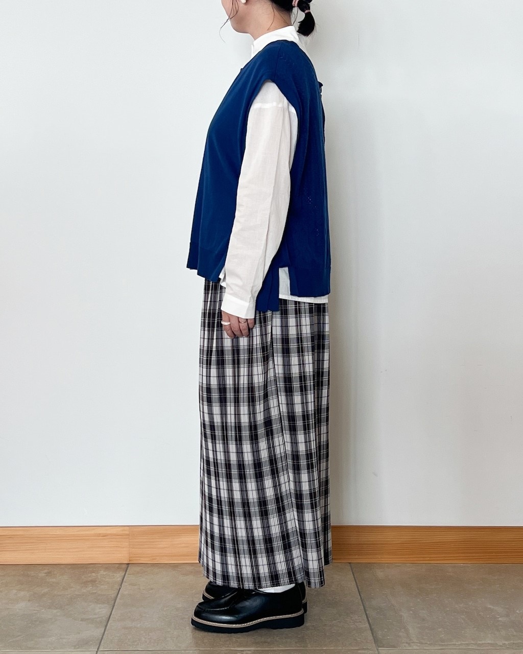 ケイット / 無地・チェック柄プリーツスカート | ITEM,Bottoms