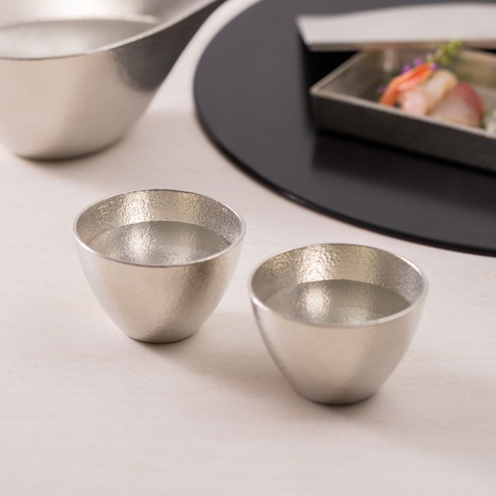 ぐい呑 - 大 2ヶセット｜錫製雑貨・酒器の通販は能作オンライン